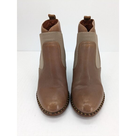Marc by Marc Jacobs Leather Ankle Booties Women Size 8 US Chunky Heel Minimalist - Picture 13 of 13